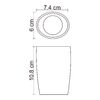 Стакан для зубных щеток  WasserKRAFT K-4600 K-4628