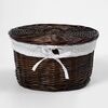 Плетеная корзина для белья WasserKRAFT Donau WB-530 WB-530-L Размер: 28 х 28 х 11 см