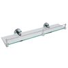 Полка стеклянная с бортиком WasserKRAFT Rhein K-6200 K-6244