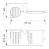 Держатель туалетной бумаги и освежителя WasserKRAFT Kammel K-8300 K-8359