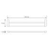Держатель полотенец двойной WasserKRAFT Kammel K-8300WHITE K-8340WHITE