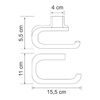 Держатель туалетной бумаги WasserKRAFT Kammel K-8300WHITE K-8396WHITE