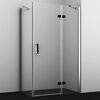 Душевой уголок WasserKRAFT AllerBLACK MATT  10H10RBLACK MATT 120х100 профиль хром/черный