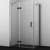 Душевой уголок WasserKRAFT AllerBLACK MATT 10H10LBLACK MATT 120х100 профиль хром/черный