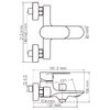 Смеситель для ванны с душем WasserKRAFT Mindel 8501 белый матовый