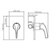 Смеситель для душа WasserKRAFT Sauer 7151 золотой