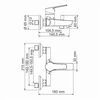 Смеситель для ванны с душем WasserKRAFT Rhin 4400 4401 хром