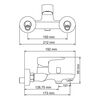 Смеситель для ванны с душем WasserKRAFT Vils 5600 5601 хром