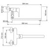 Смеситель для ванны с душем WasserKRAFT Vils 5600 5602L хром