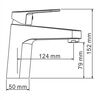 Смеситель для раковины WasserKRAFT Donau 5300 5303 хром