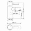 Термостатический смеситель для раковины WasserKRAFT Main 4100 4103T хром