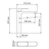 Смеситель для раковины WasserKRAFT Dinkel 5800 5803H хром