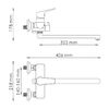 Смеситель для ванны с душем WasserKRAFT Lippe 4500 4502L хром