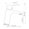Смеситель для раковины WasserKRAFT Lippe 4500 4503 хром