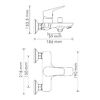 Смеситель для ванны с душем WasserKRAFT Lippe 4500 4501 хром
