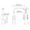 Смеситель для кухонной мойки WasserKRAFT Alme 1500 1507 хром