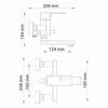 Смеситель для ванны с душем WasserKRAFT Alme 1500 1501 хром