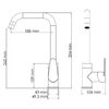 Смеситель для кухонной мойки WasserKRAFT Alz 28800 28807 хром