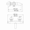 Термостатический смеситель для ванны с душем WasserKRAFT Berkel 4800 4811 хром