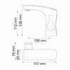 Смеситель для раковины WasserKRAFT Berkel 4800 4803 хром