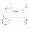Смеситель для ванны с душем WasserKRAFT Isen 2600 2602L хром