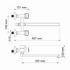 Смеситель для ванны с душем WasserKRAFT Amper 2900 2902L хром
