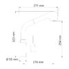 Смеситель для кухонной мойки WasserKRAFT Wern 4200 4266 матовый хром
