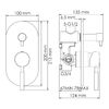 Смеситель для душа WasserKRAFT Main 4100 4141 хром на 2 выхода