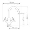 Смеситель для раковины WasserKRAFT Weser 7800 7803 хром