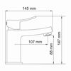 Смеситель для раковины WasserKRAFT Aller 1060 1064 хром