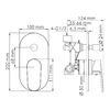 Смеситель для душа WasserKRAFT Donau 5300 5361 хром на 2 выхода