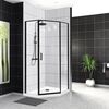Душевой уголок BelBagno UNO-195-P-1-90-C-NERO стекло Прозрачное 90х90