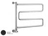Электрический полотенцесушитель Margaroli 500/SP BOX matt black 500SPNO поворотный черный матовый