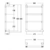 Электрический полотенцесушитель Margaroli 512 BOX 5124704MBNB черный матовый
