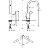 Смеситель для раковины 72576000 Hansgrohe Rebris E