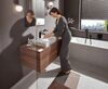 Смеситель для ванны Hansgrohe Vivenis скрытого монтажа 75415670, матовый черный