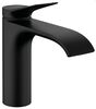 Смеситель для раковины Hansgrohe Vivenis 110 со сливным гарнитуром, 75020670, матовый черный