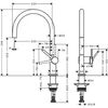 Кухонный смеситель 220, 1jet Hansgrohe 72804670, матовый черный