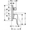 Смеситель Hansgrohe Metris 31454000 для ванны и душа