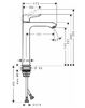 Смеситель Hansgrohe Metris 31185000 для раковины, хром