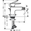 Смеситель Hansgrohe Talis E 71720670 для биде черный матовый