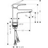 Смеситель Hansgrohe Metropol 32500700 для раковины белый матовый