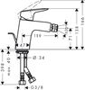 Смеситель для биде Hansgrohe Logis 71204000