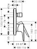 Смеситель Hansgrohe Talis E 71745990 для ванны и душа полированное золото