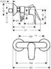Смеситель Hansgrohe Talis E 71760670 для душа чёрный матовый