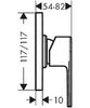 Смеситель для душа Hansgrohe Vernis Shape ВМ 71658670 черный