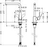Смеситель для кухни Hansgrohe Focus 31817800, цвет сталь