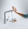 Смеситель для кухни Hansgrohe Metris Select 14883800, цвет сталь