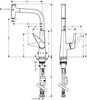 Смеситель для кухни Hansgrohe Talis Select S 300 сталь 72821800