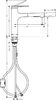 Смеситель для кухни Hansgrohe Zesis M33 74801800 с вытяжным душем, цвет сталь